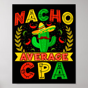 Poster Drôle Nacho Moyen Cpa Cinco De Mayo Mexicain Fies