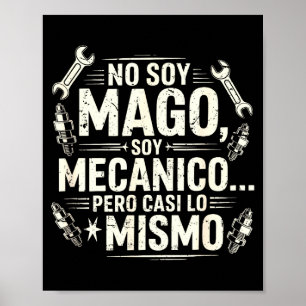 Poster Drôle Pas Magicien Je Suis Mécanicien Mécanicien E