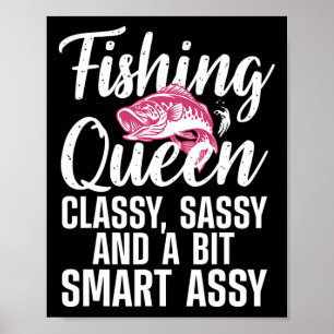 Poster Drôle Pêche Queen Design Pour Femmes Femmes Pêche