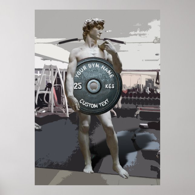 Poster Drôle propriétaire de salle de sport David Holding (Devant)