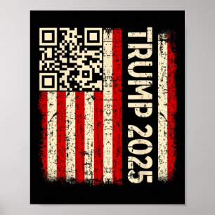 Poster Drôle Qr Donald Trump Dancing 4745 Code Vidéo