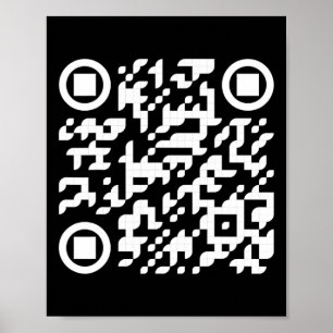 Poster Drôle Qr Président Trump Danse Code 3