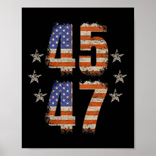 Poster Drôle Qr Trump 45 47 Trump Code de la danse Poche