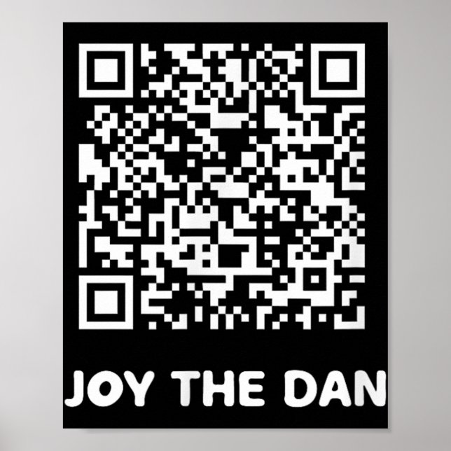 Poster Drôle Qr Trump Danser Code interactif (Devant)
