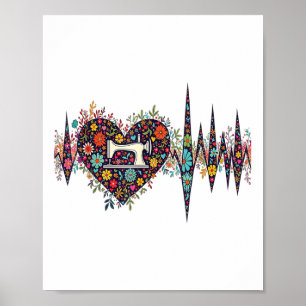 Poster Drôle Quilting Fabric Pour Les Femmes Coudre Est M