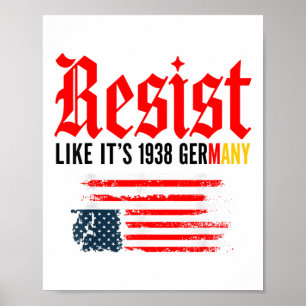 Poster Drôle Résistez À La Citation Comme Son Allemagne D