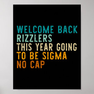 Poster Drôle Retour À L'École Milieu Enseignant Gen Alp