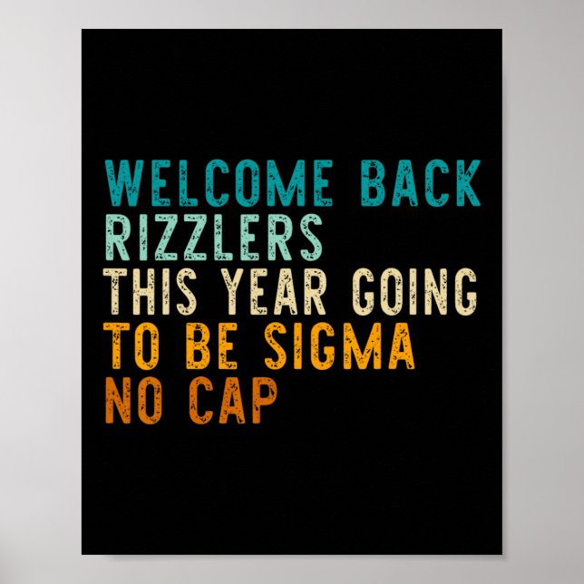 Poster Drôle Retour À L'École Milieu Enseignant Gen Alp (Devant)