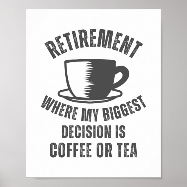 Poster Drôle retraite dit | Retraite (Devant)