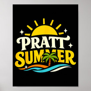 Poster Drôle rétro pratt été californie politique