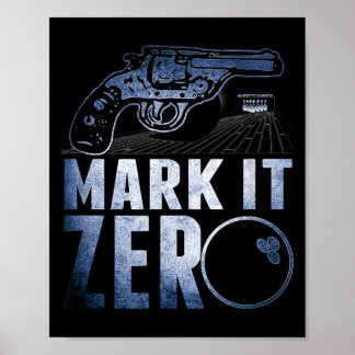 Poster Drôle S - Marquer zéro - Arme à feu