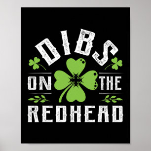 Poster Drôle Shamrock Irlandais De Jour de la Saint Patri