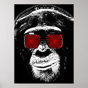 Poster Drôle singe