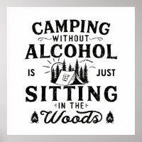 Drôle slogan camper camping à boire des paroles
