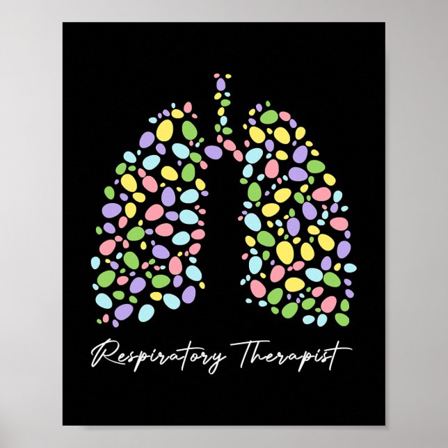 Poster Drôle Thérapeutique Respiratoire Poumon Joyeux (Devant)