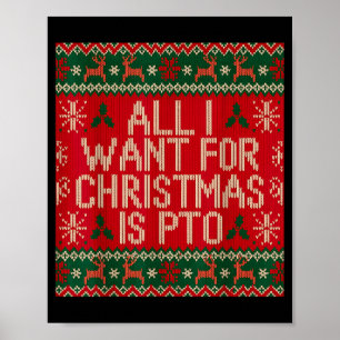 Poster Drôle Tout Ce Que Je Veux Pour Noël Est Pto Matchi