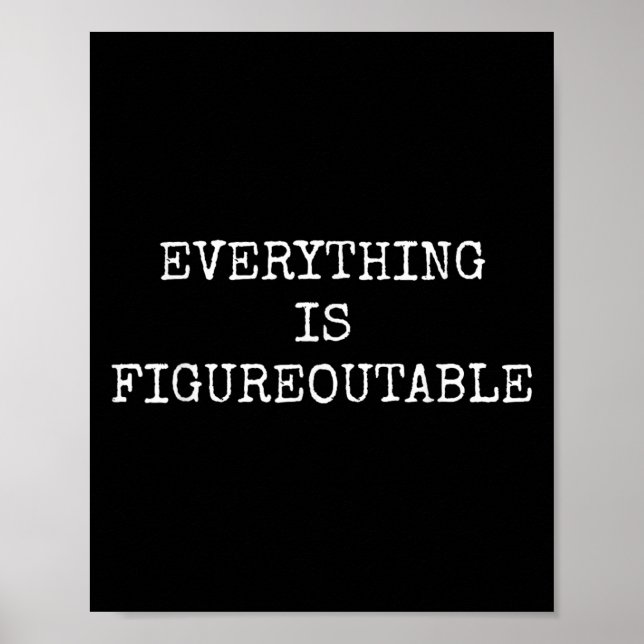 Poster Drôle Tout Est Figurable (Devant)