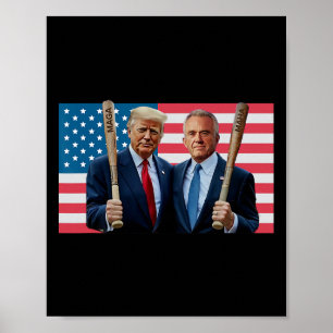 Poster Drôle Trump Kennedy Méga Maha Vendre T Drapeau Usa