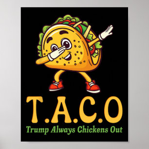 Poster Drôle Trump Taco Trump Toujours Abandonne _18