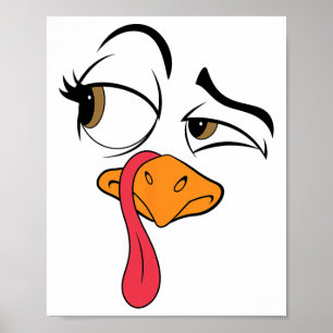Poster Drôle Turquie Cool Turquie Thanksgiving Costume Ho