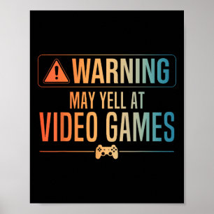 Poster Drôle Vidéo Jeu Art Pour Hommes Femmes Jeu Pc Nerd