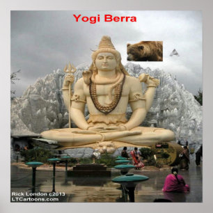 Poster Drôle Yogi Deja Vu de nouveau