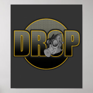 Poster DROP DnB Drumnbass dubstep Jungle Hardstyle DJ