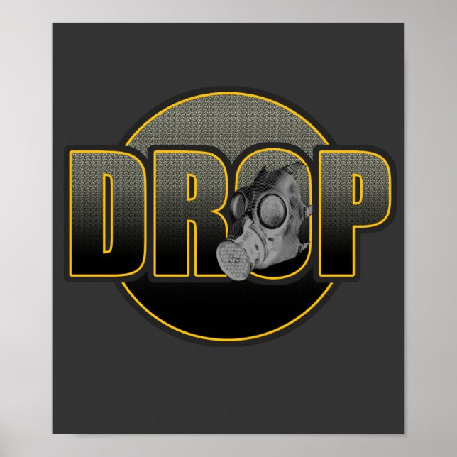 Poster DROP DnB Drumnbass dubstep Jungle Hardstyle DJ (Devant)