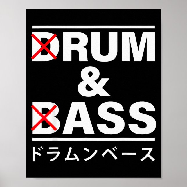 Poster Drum And B Japanese Funny  (Devant)