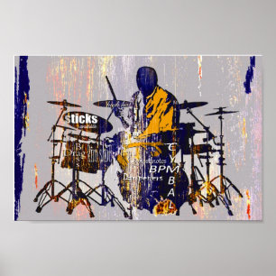 Poster Drummer Drift, Copyright Karen J Williams