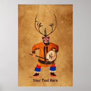 Poster Drumming Shaman