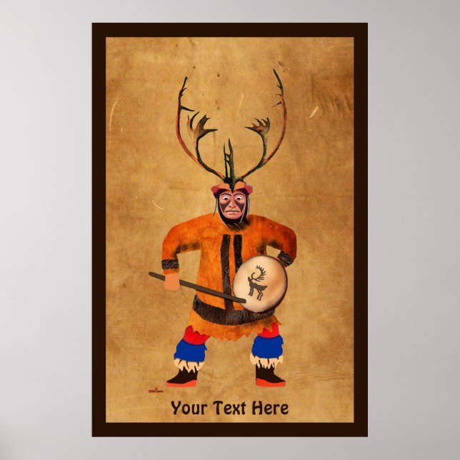 Poster Drumming Shaman (Devant)