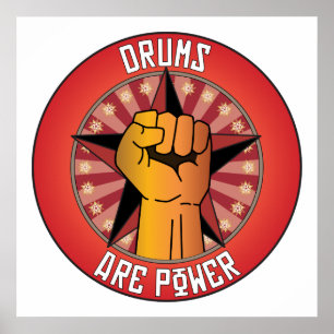 Poster Drums Are Power
