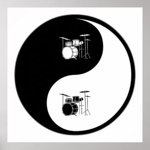 Poster Drums Yin Yang