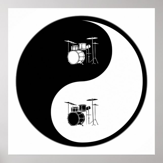 Poster Drums Yin Yang (Devant)