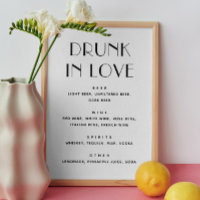 Drunk in love. Boissons minimalistes mariages mode