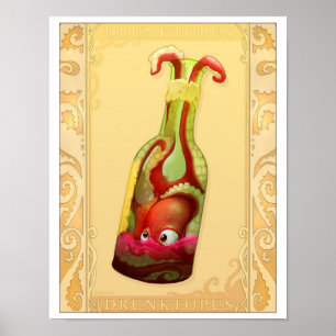 Poster Drunktopus