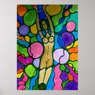 Poster Dryad (nymphe bois) Art moderne