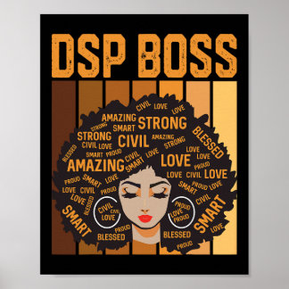 Poster Dsp Boss Powerful Black History Month Black Pride 