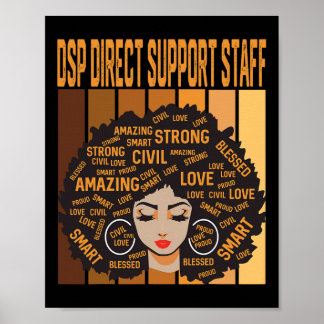 Poster Dsp Personnel de Soutien Direct Puissant Mo Histoi