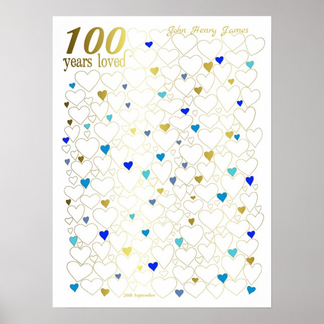 Poster du 100e anniversaire - 100 ans aimés (Devant)