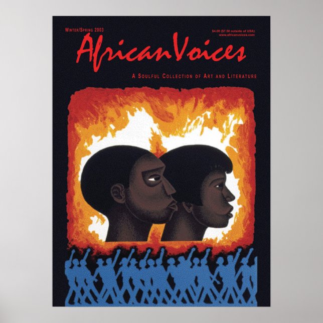 Poster du 20e anniversaire d'African Voices (Devant)