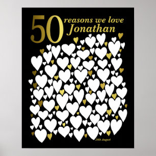 Poster du 50e anniversaire - 50 raisons Nous vous 
