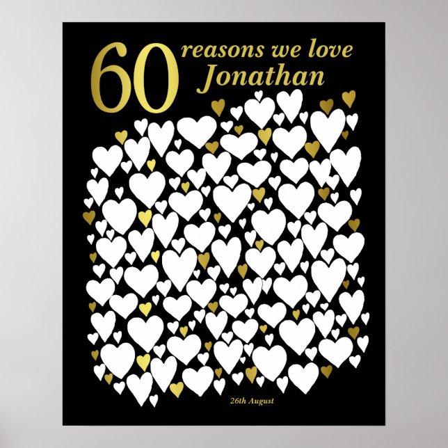 Poster du 60e anniversaire - 60 raisons Nous vous  (Devant)