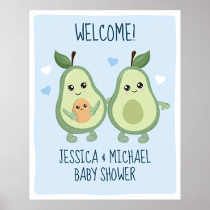 Poster du Baby shower Avocado Holy Guacamole