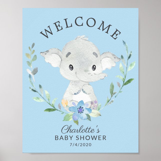 Poster du Baby shower de bienvenue de Sweet Elepha (Devant)