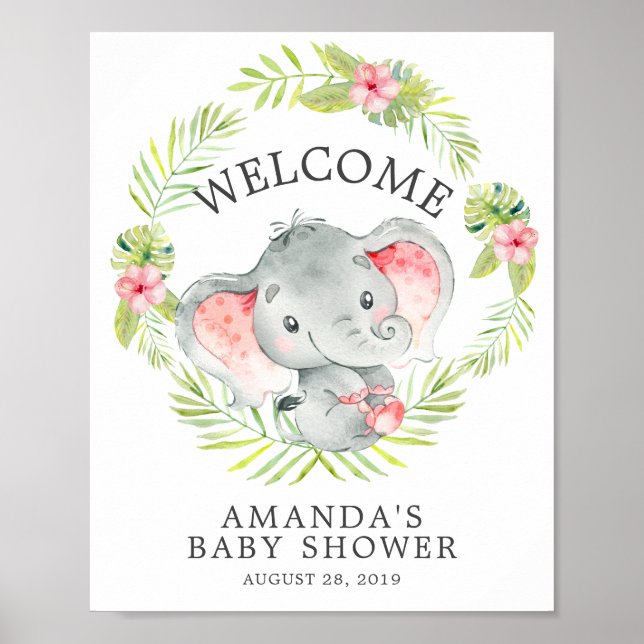 Poster du Baby shower de bienvenue de Sweet Jungle (Devant)