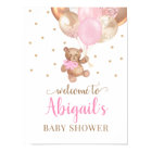 Poster du Baby shower de bienvenue de Teddy Bear B