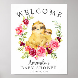 Poster du Baby shower de bienvenue Maman & Baby