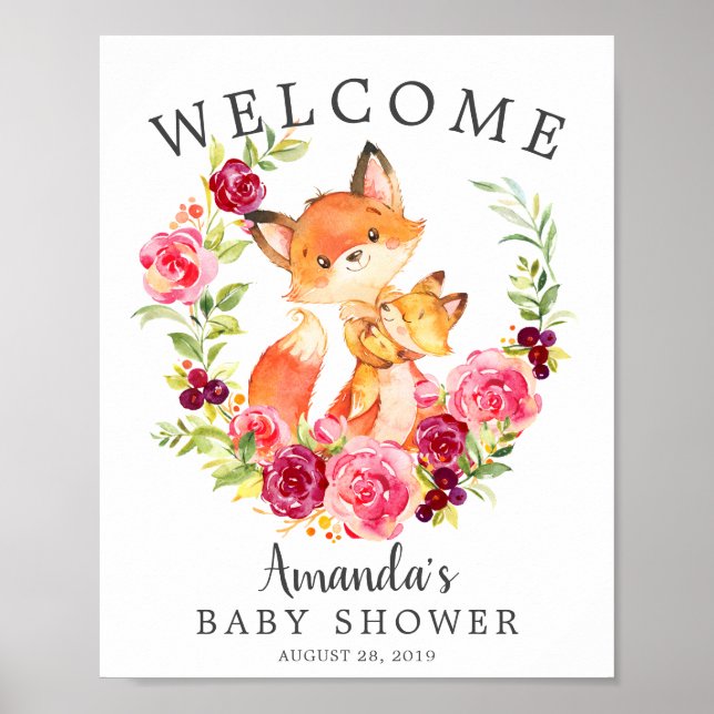 Poster du Baby shower de bienvenue Maman & Baby Fo (Devant)